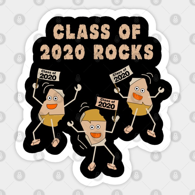 Class of 2020 Rocks Light Sticker by Barthol Graphics